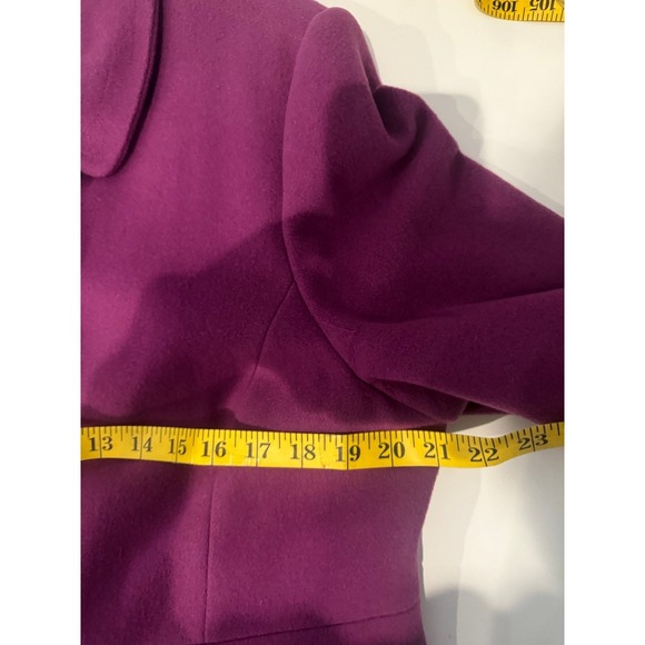 Boden Wool Cashmere Blend Magenta Coat Button Women US 14 - Picture 6 of 14